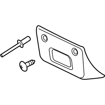 Chevy 22891635 License Bracket