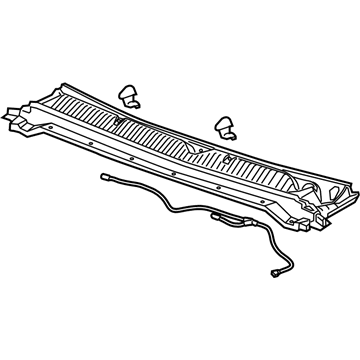 GM 22897423 Cowl Grille, Black, Center