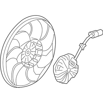 Cadillac A/C Condenser Fan - 23405263
