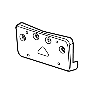 GM 84740003 License Bracket