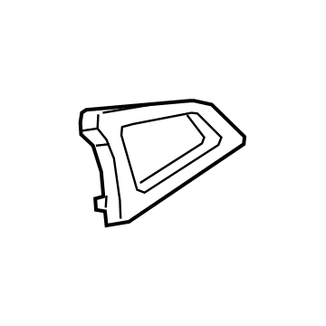 GM 42752425 Trim Ring, Black, Driver Side