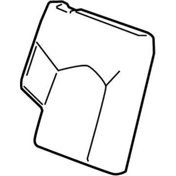 GM 20800311 Seat Back Cover, Titanium, Rear Passenger Side