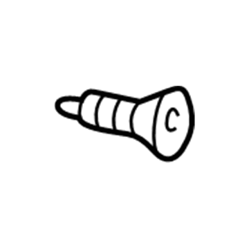 GM 11509614 Windshield Pillar Trim Clip, Rear