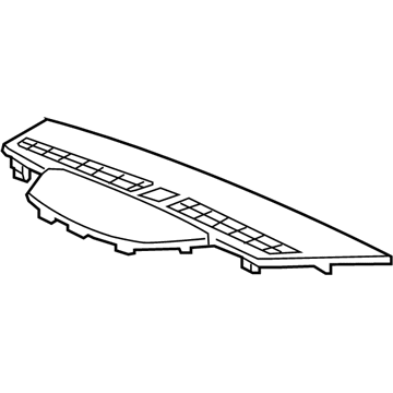 GM 84076075 Defroster Panel, Titanium