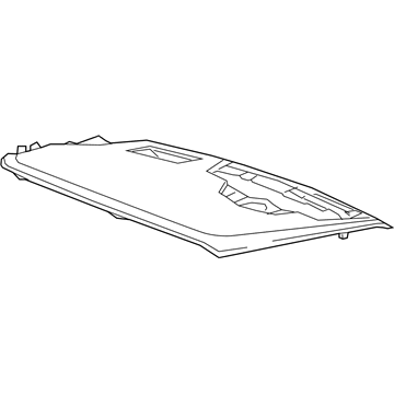 GM 84004346 Upper Trim Panel, Titanium, Driver Side