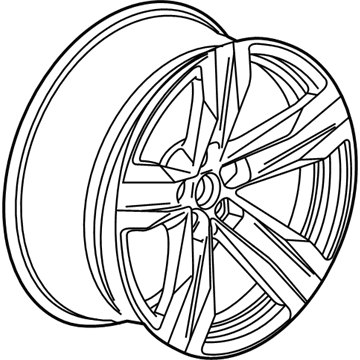 GM 22798741 Wheel, Alloy, Front