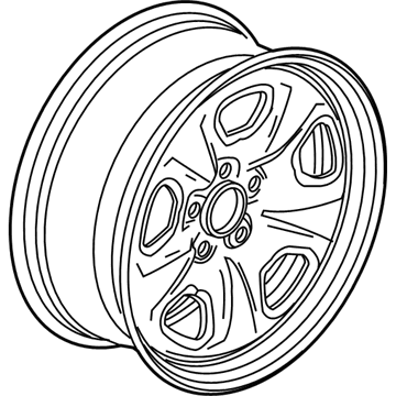 GM 22844561 Wheel, Steel, Rear