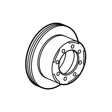 2023 Chevy Silverado 3500 HD Brake Disc - 13550274