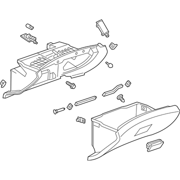 GM 95174266 Glove Box Assembly, Black