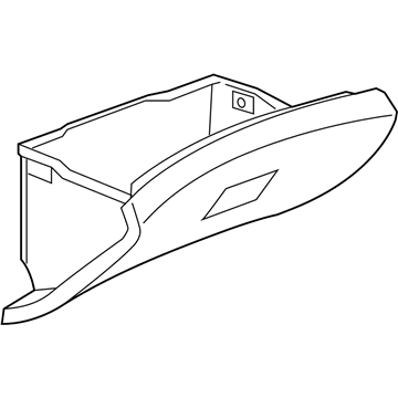 GM 95051966 Glove Box Door, Black