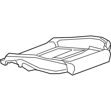 GM 23245801 Seat Cushion Pad, Front