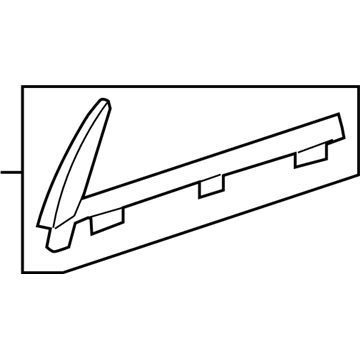2012 GMC Acadia Door Moldings - 25885301