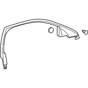 GM 84012396 Upper Molding, Front Passenger Side