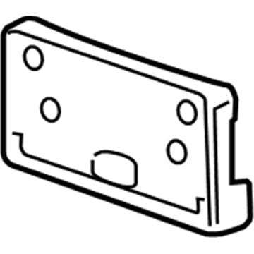 GM 25989936 License Bracket, Front
