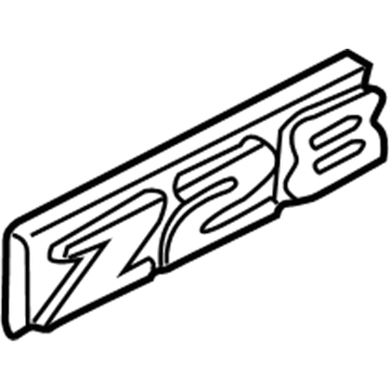 GM 10139552 Nameplate, Front