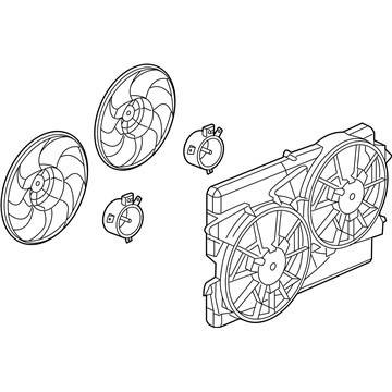 Saturn Vue A/C Condenser Fan - 10387467