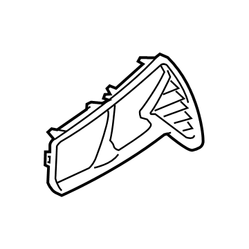 GM 23395435 Lamp Bezel, Blue, Driver Side