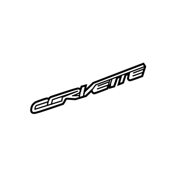 GM 22996232 Nameplate, Carbon