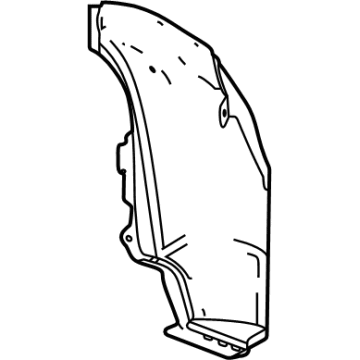 GM 84915004 Side Trim Panel, Jet Black, Rear Driver Side