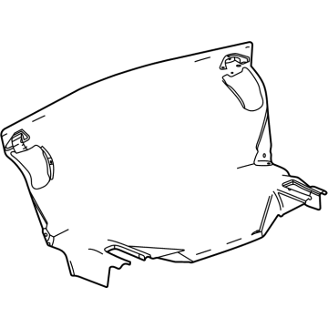 GM 23428818 Front Trim, Jet Black, Lower Passenger Side