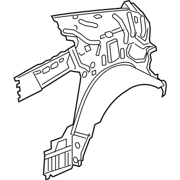 Cadillac 23210800 Inner Quarter Panel