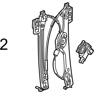 2023 GMC Hummer EV Pickup Window Regulator - 87827465