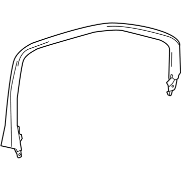 GM 42474612 Upper Trim, Front Driver Side