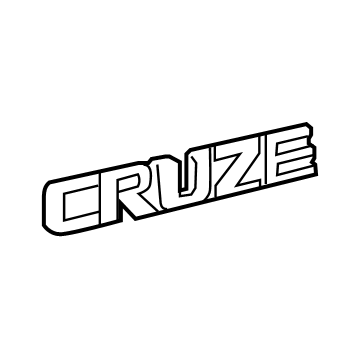 GM 23368275 Nameplate, Rear