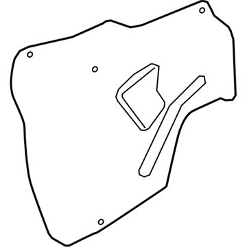 GM 42666863 Water Deflector, Front Driver Side