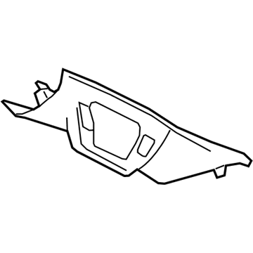 GM 23483735 Windshield Pillar Trim, Gray, Passenger Side