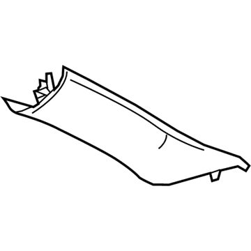 GM 84760760 Windshield Pillar Trim, Gray, Driver Side