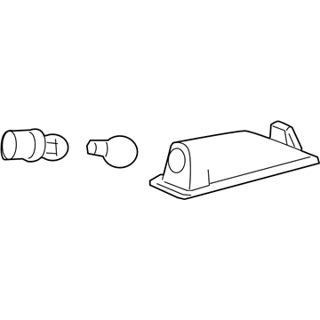 GM 20901147 License Lamp, Rear Driver Side
