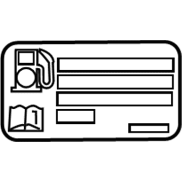 Cadillac 84089671 Info Label