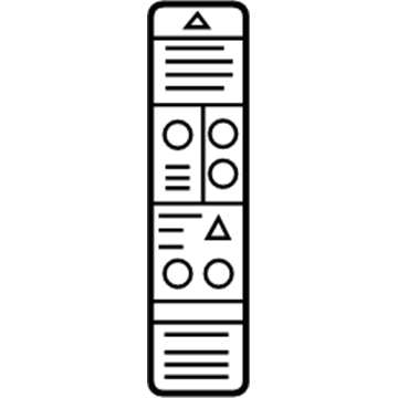 Pontiac 22722565 Caution Label