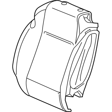GM 13489643 Seat Back Cover, Black, Front Driver Side
