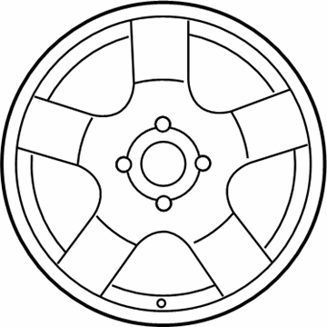 2008 Chevy Aveo Spare Wheel - 96653135