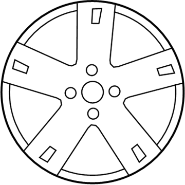 2009 Chevy Aveo Wheel Cover - 96653144