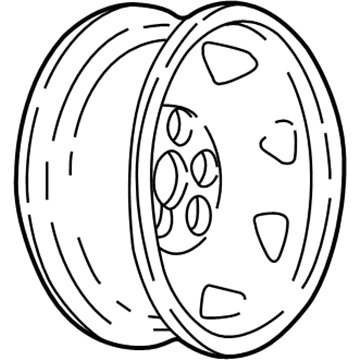 1997 GMC Savana 1500 Spare Wheel - 9593309