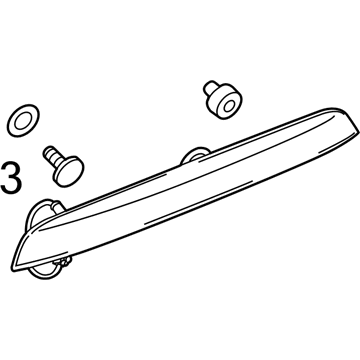GM 42492991 License Molding, Rear