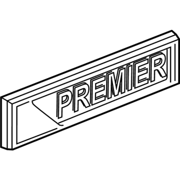 GM 42500429 Nameplate, Rear