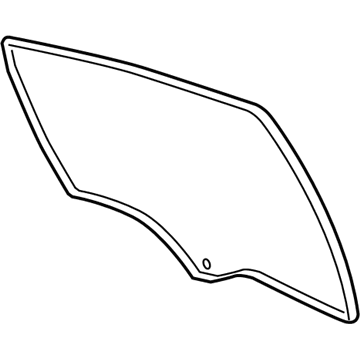 GM 10357845 Door Glass, Rear Driver Side