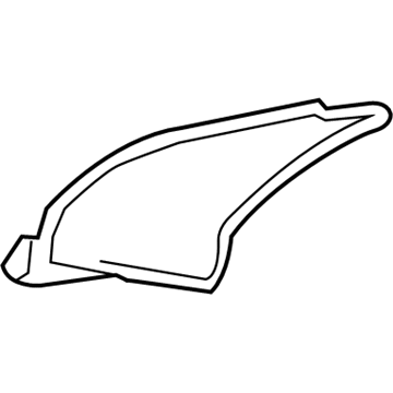 GM 22992155 Scoop, Rear Outer Driver Side
