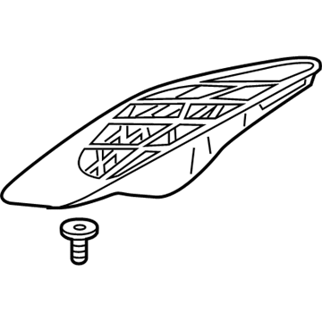 GM 22898851 Scoop, Rear Outer Passenger Side, Carbon