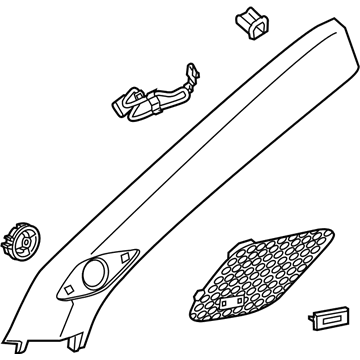 GM 84375070 Windshield Pillar Trim, Passenger Side