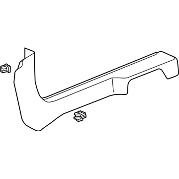 GM 84568729 Front Sill Plate, Jet Black, Driver Side