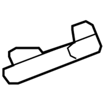 GM 20826120 Grip Handle, Titanium, Rear