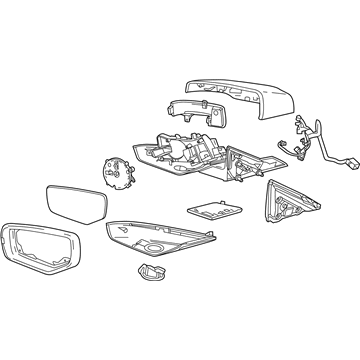 Cadillac Side View Mirrors - 84348256