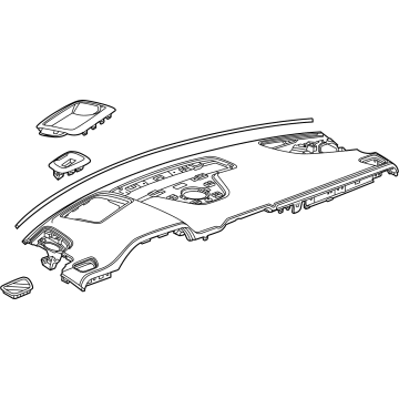 Chevy Dash Panel Vent Portion Covers - 84869516