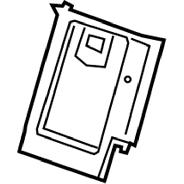 GM 23441607 Closure Panel, Black, Rear Center