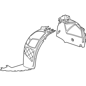 Buick Fender Splash Shield - 20863357